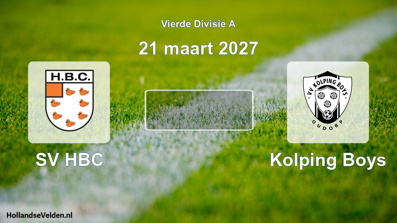 Scheduled Match: SV HBC - Kolping Boys (21 March 2027)