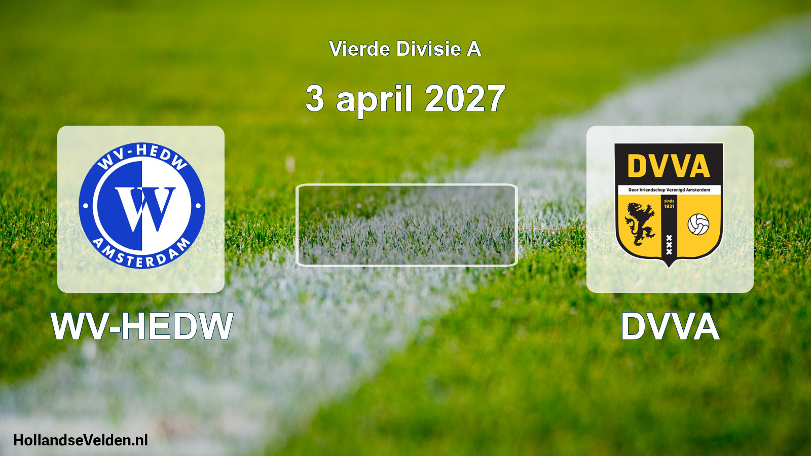 Geplande wedstrijd: WV-HEDW - DVVA (3 april 2027)