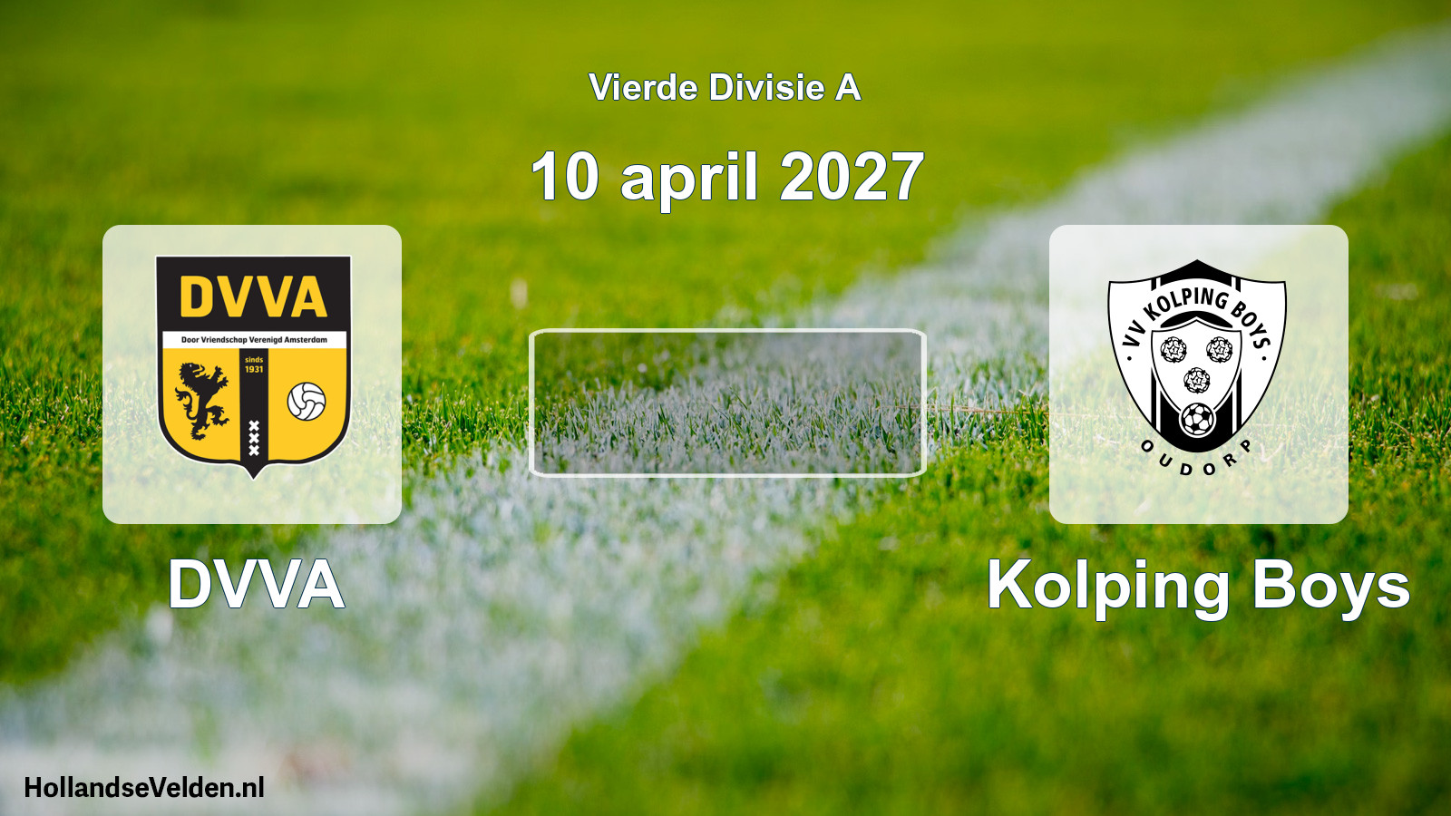 Geplande wedstrijd: DVVA - Kolping Boys (10 april 2027)