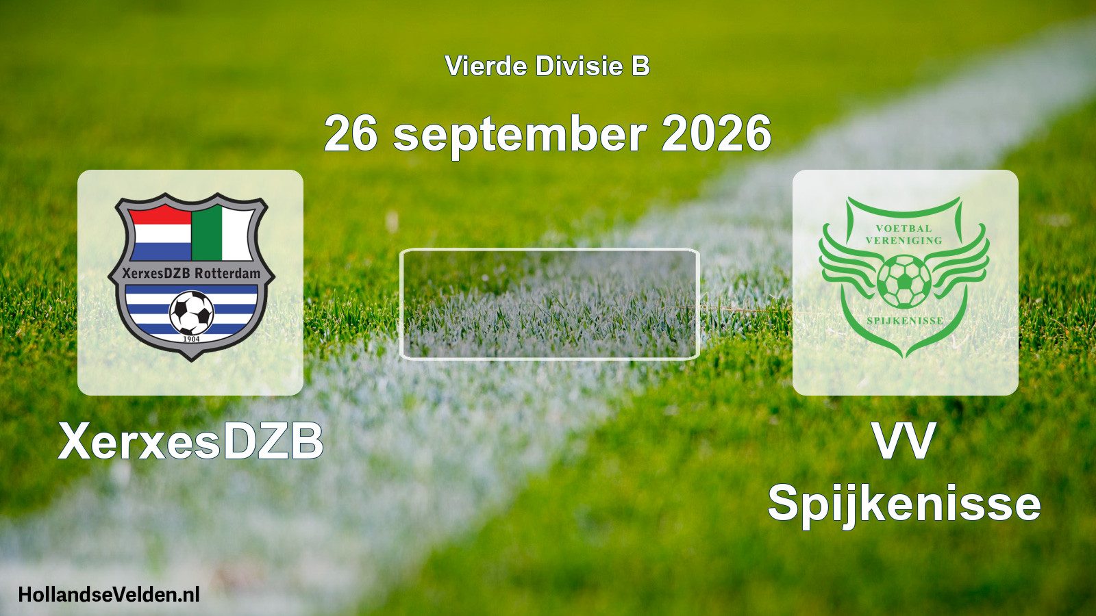 Geplande wedstrijd: XerxesDZB - VV Spijkenisse (26 september 2026)