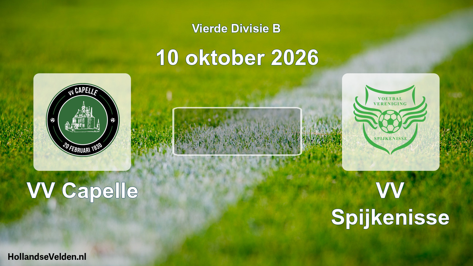 Geplande wedstrijd: VV Capelle - VV Spijkenisse (10 oktober 2026)