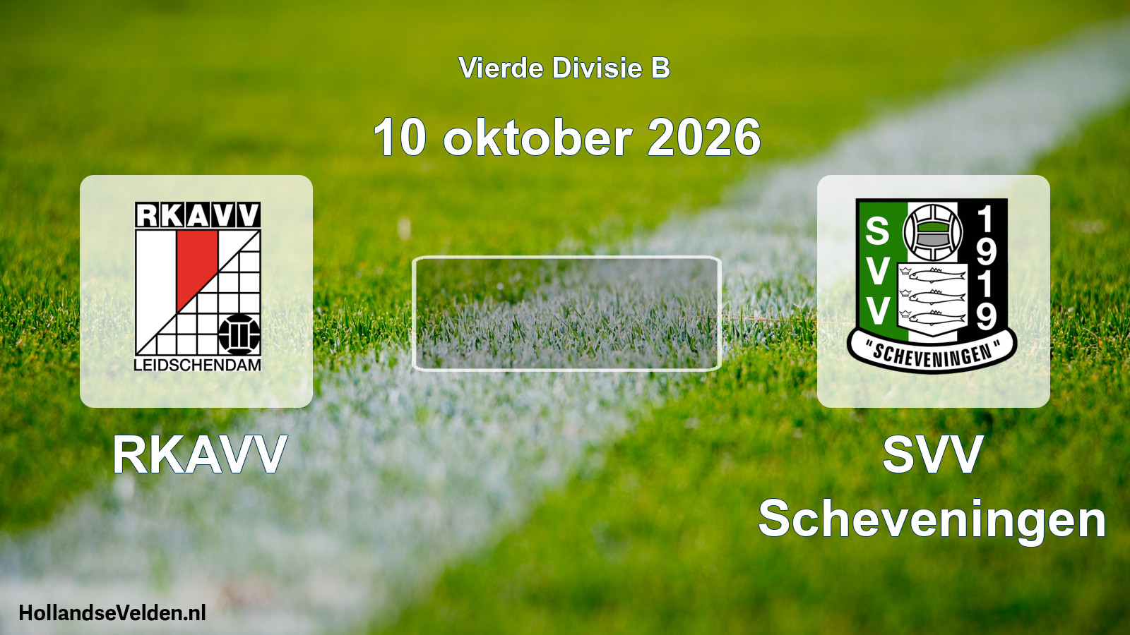 Geplande wedstrijd: RKAVV - SVV Scheveningen (10 oktober 2026)