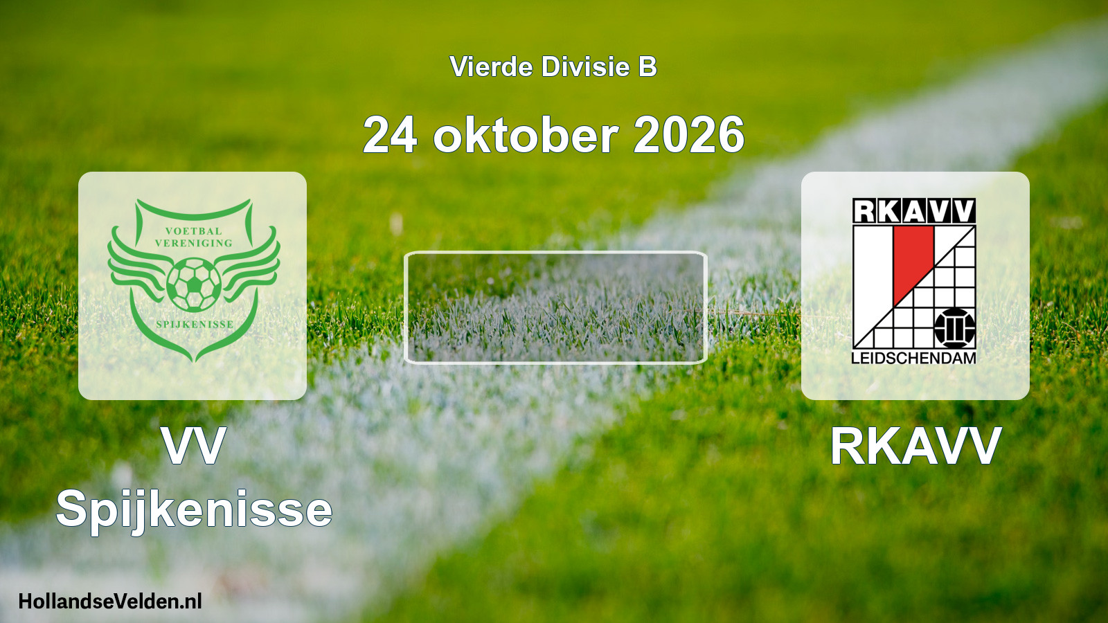 Geplande wedstrijd: VV Spijkenisse - RKAVV (24 oktober 2026)