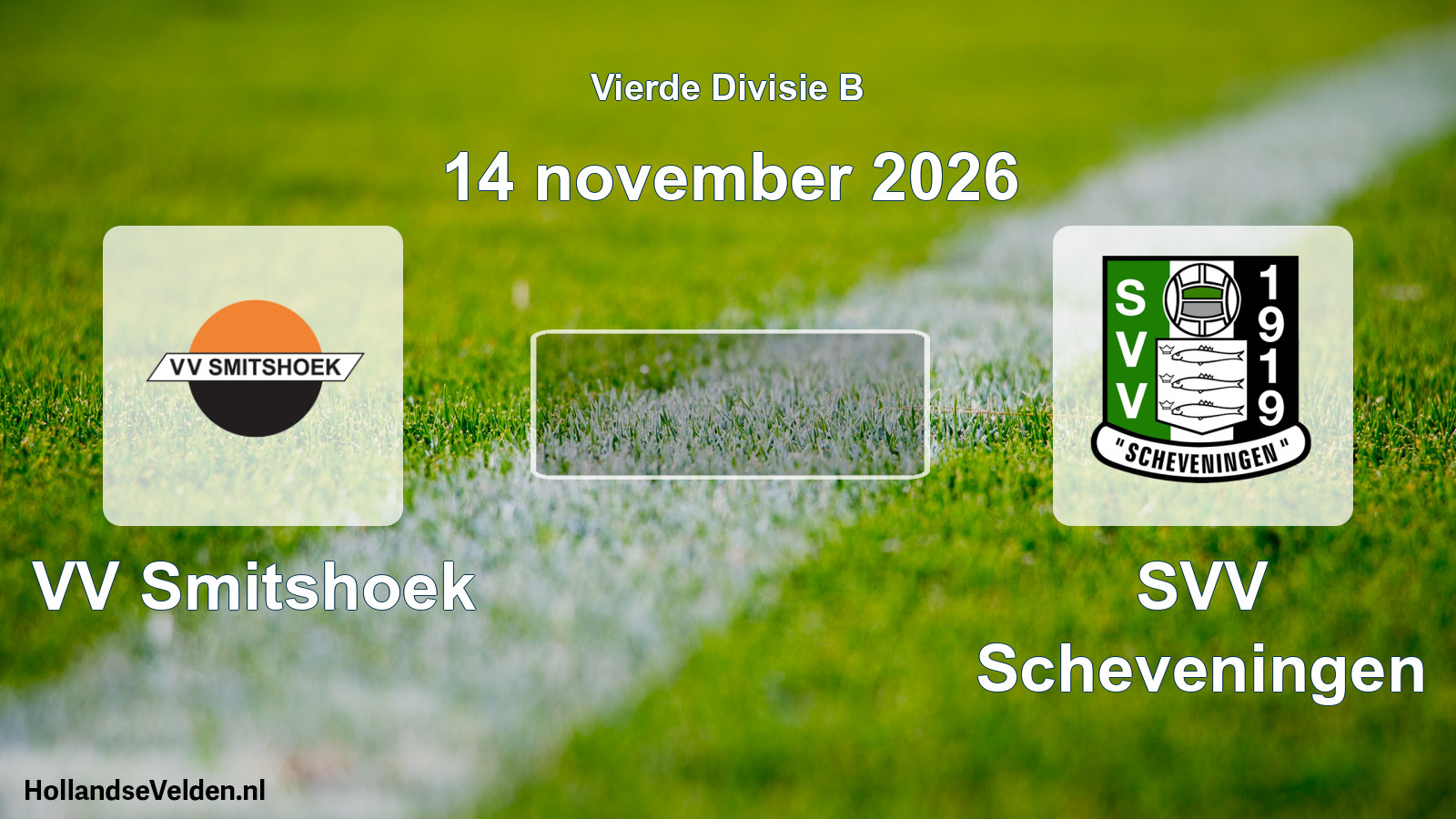 Geplande wedstrijd: VV Smitshoek - SVV Scheveningen (14 november 2026)