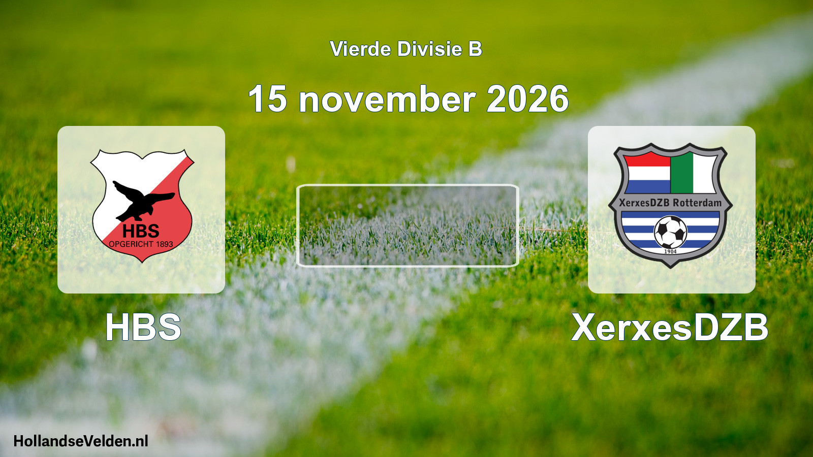Geplande wedstrijd: HBS - XerxesDZB (15 november 2026)