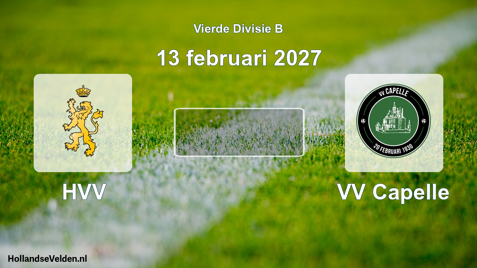 Geplande wedstrijd: HVV - VV Capelle (13 februari 2027)