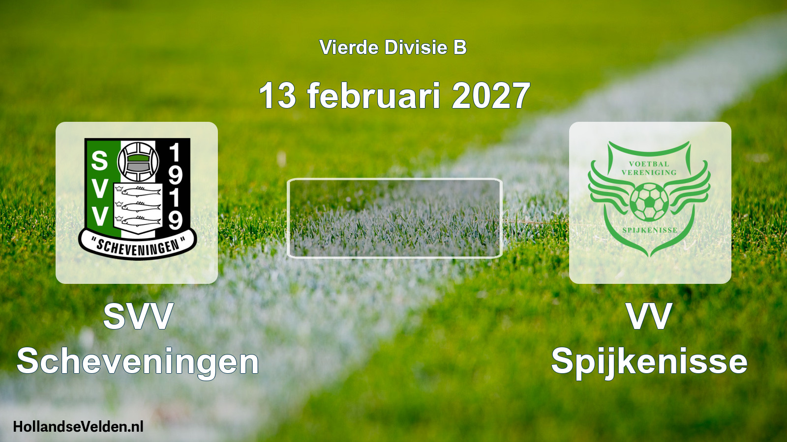 Geplande wedstrijd: SVV Scheveningen - VV Spijkenisse (13 februari 2027)