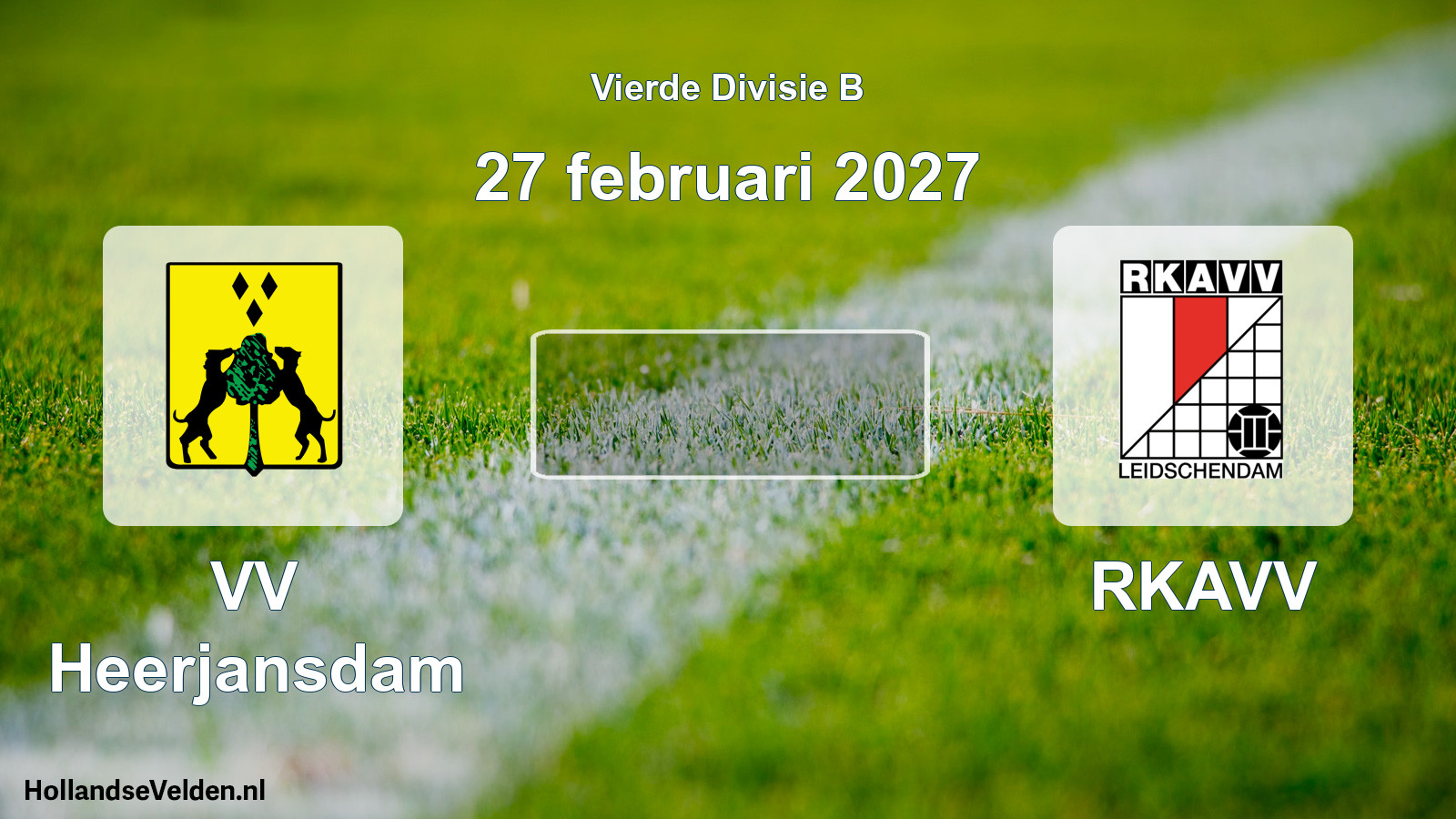 Geplande wedstrijd: VV Heerjansdam - RKAVV (27 februari 2027)