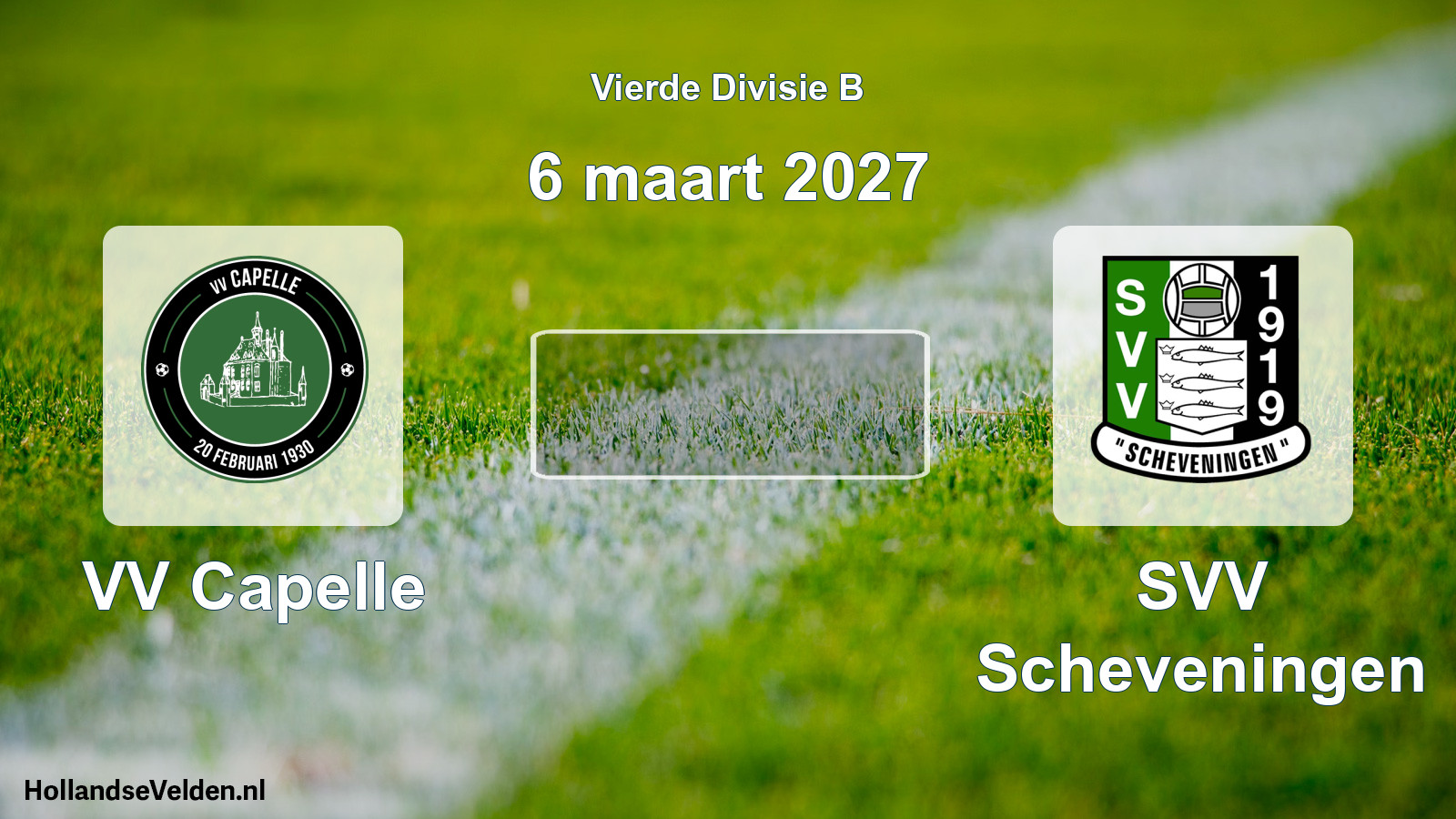 Geplande wedstrijd: VV Capelle - SVV Scheveningen (6 maart 2027)