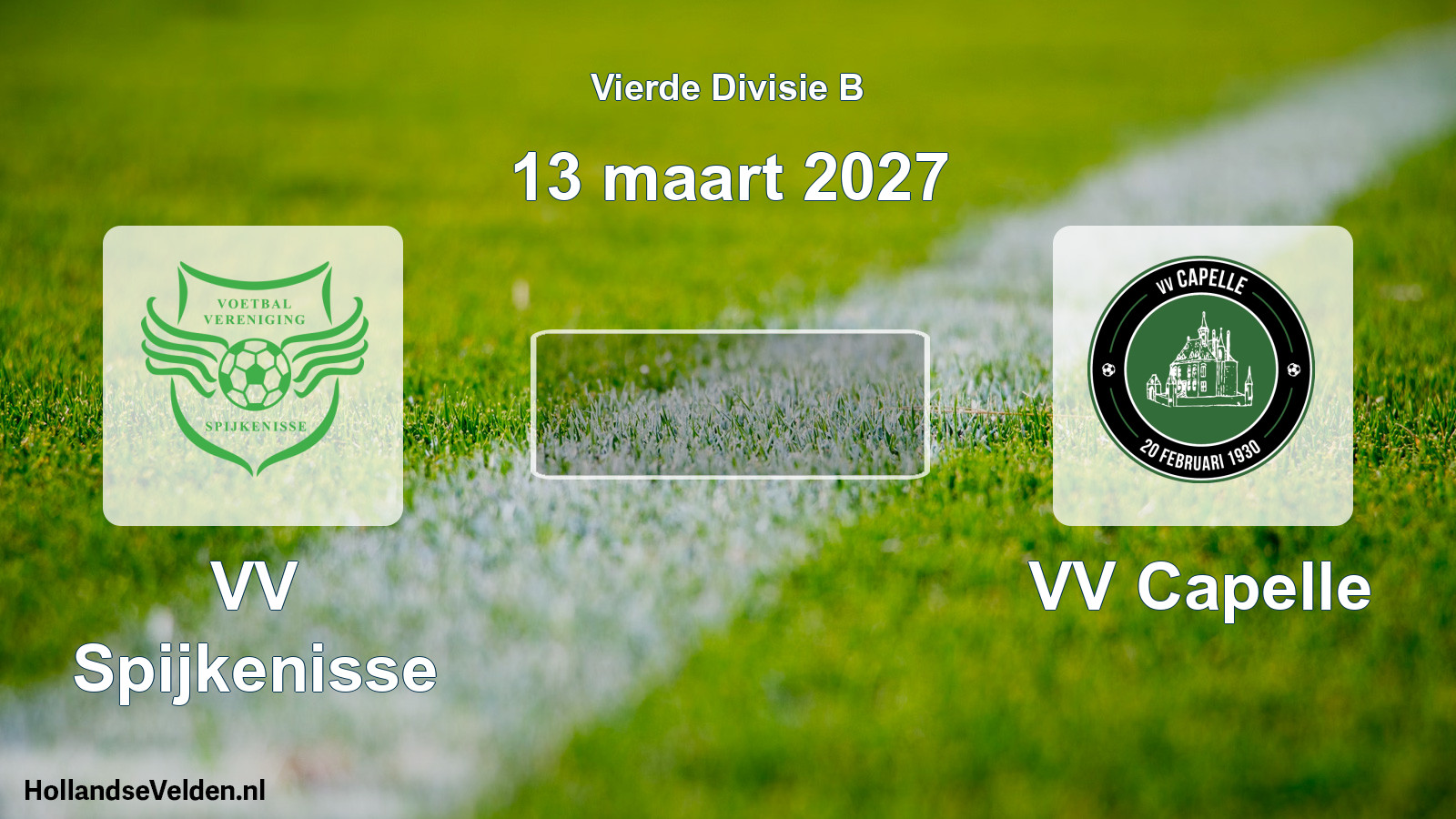 Geplande wedstrijd: VV Spijkenisse - VV Capelle (13 maart 2027)