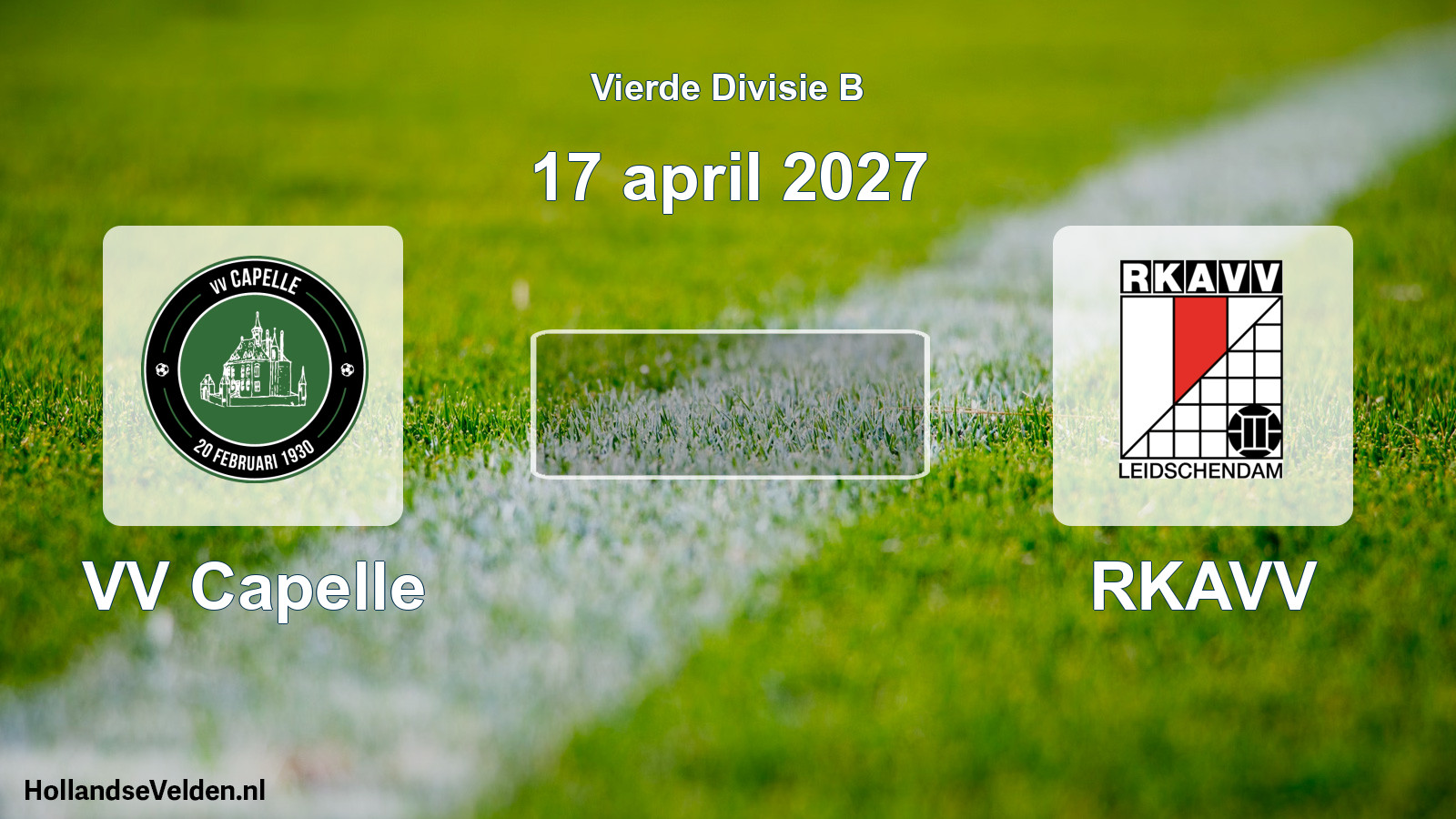 Geplande wedstrijd: VV Capelle - RKAVV (17 april 2027)