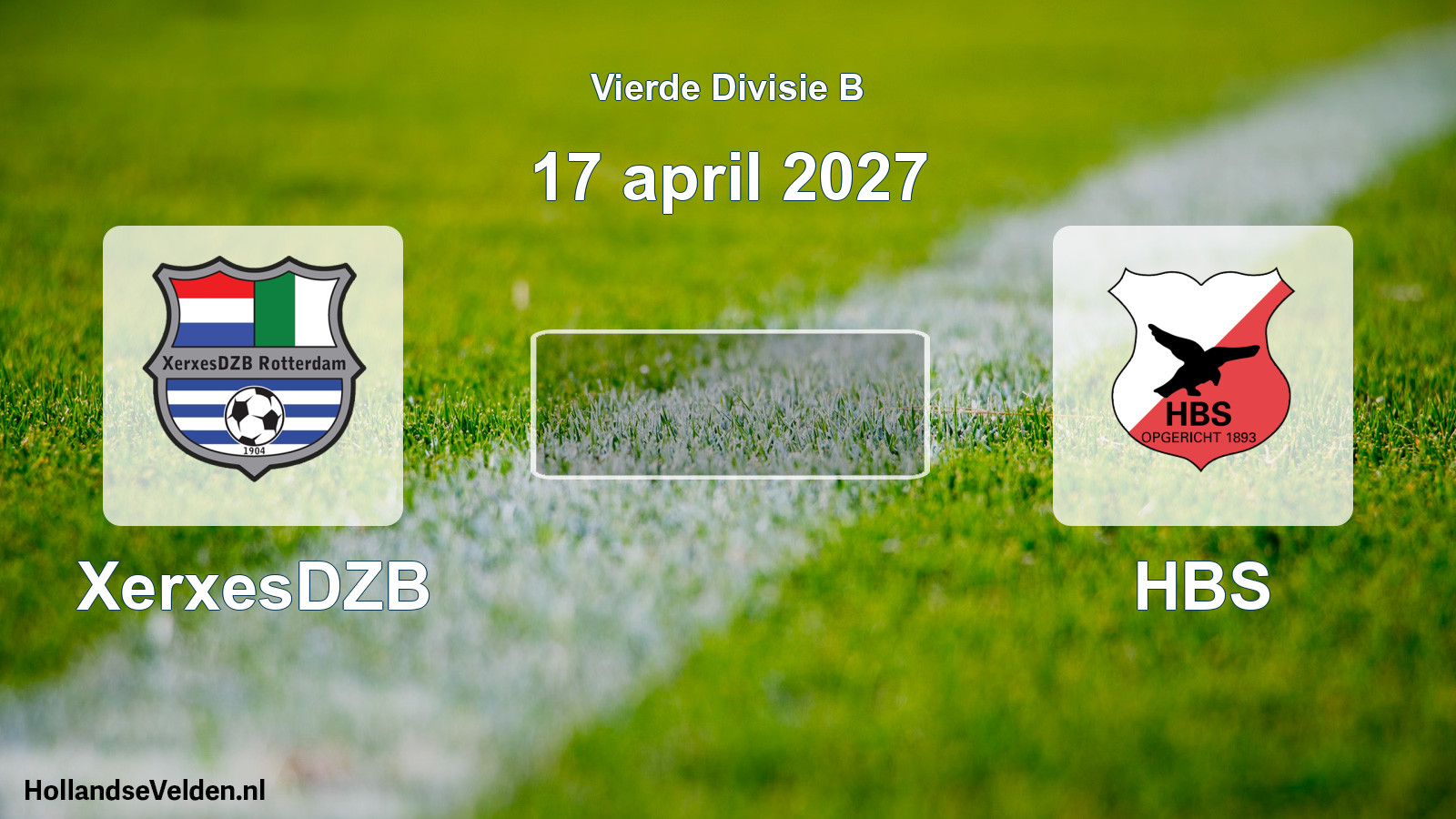 Geplande wedstrijd: XerxesDZB - HBS (17 april 2027)