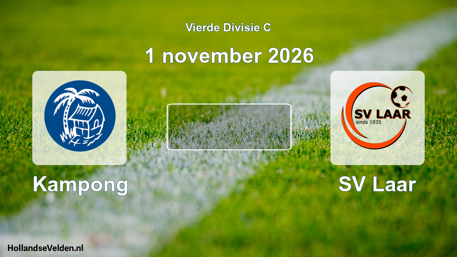 Geplande wedstrijd: Kampong - SV Laar (1 november 2026)