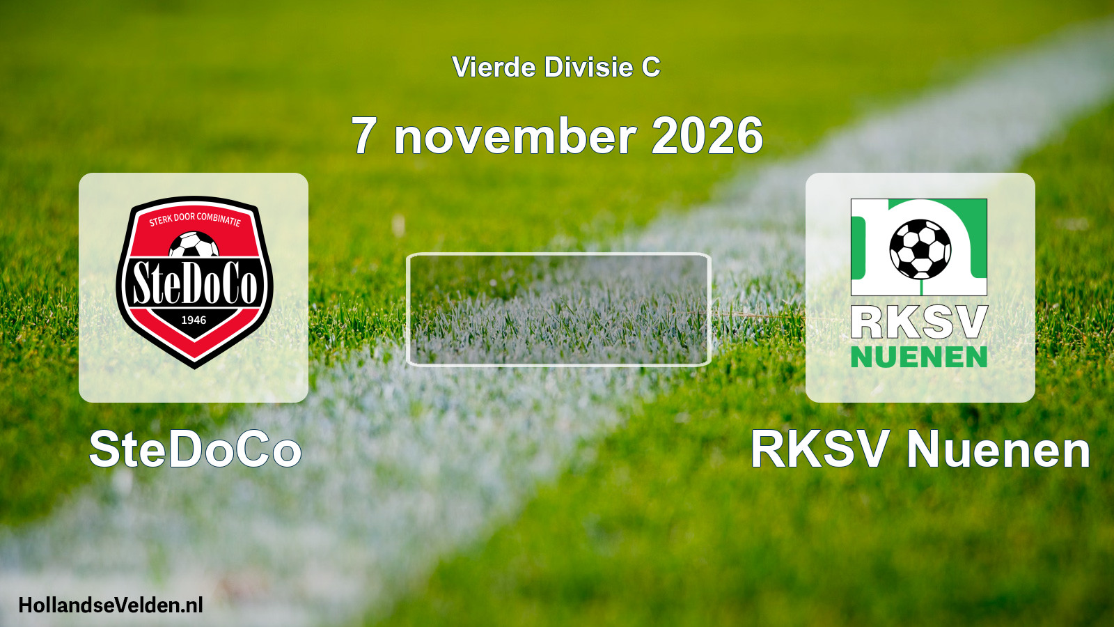 Geplande wedstrijd: SteDoCo - RKSV Nuenen (7 november 2026)