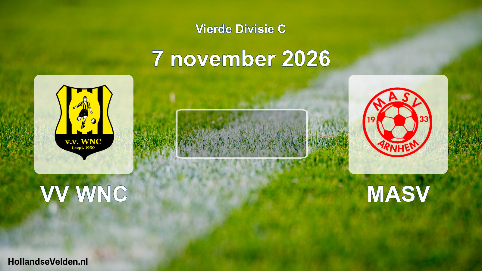 Geplande wedstrijd: VV WNC - MASV (7 november 2026)