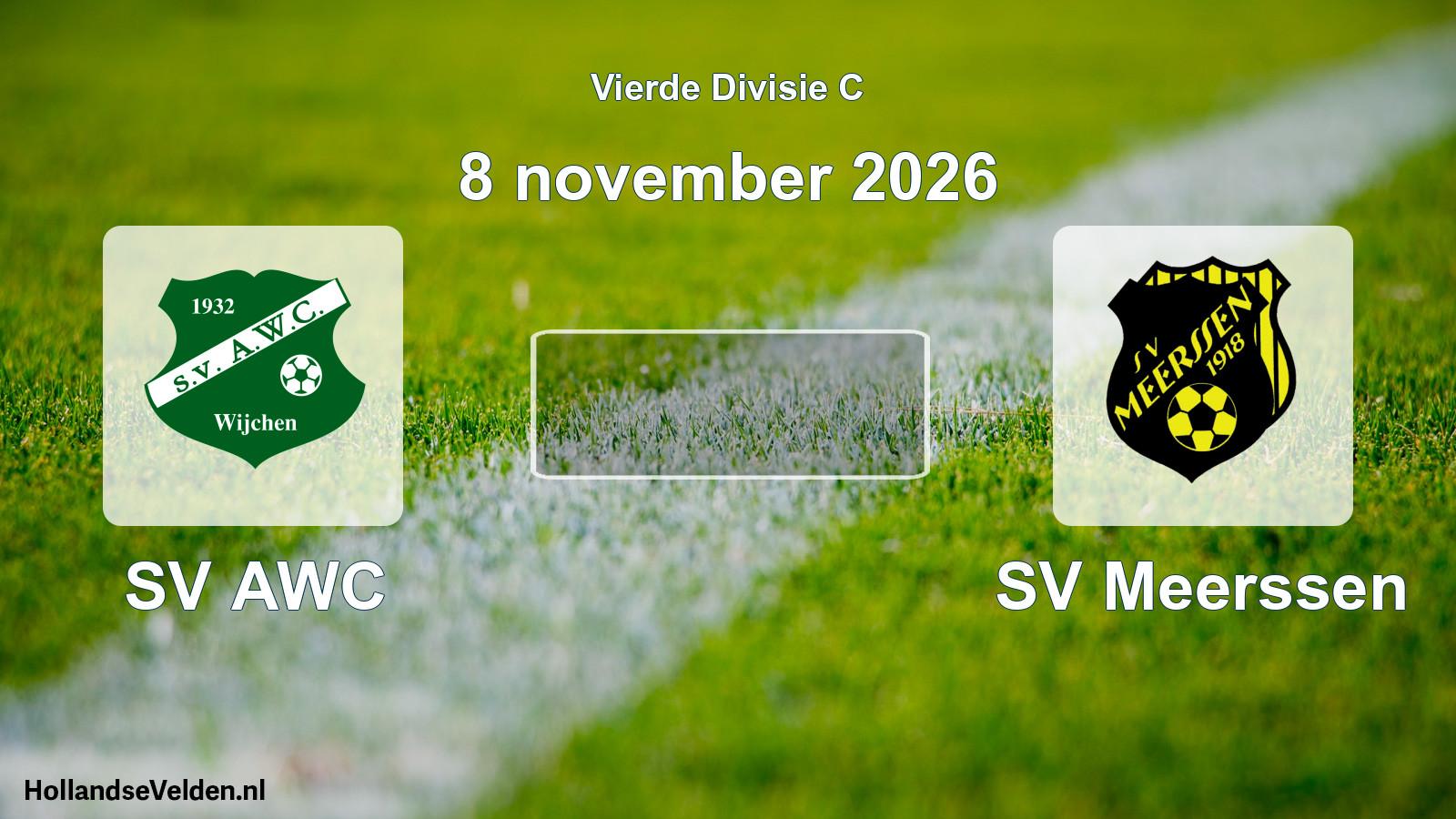Geplande wedstrijd: SV AWC - SV Meerssen (8 november 2026)