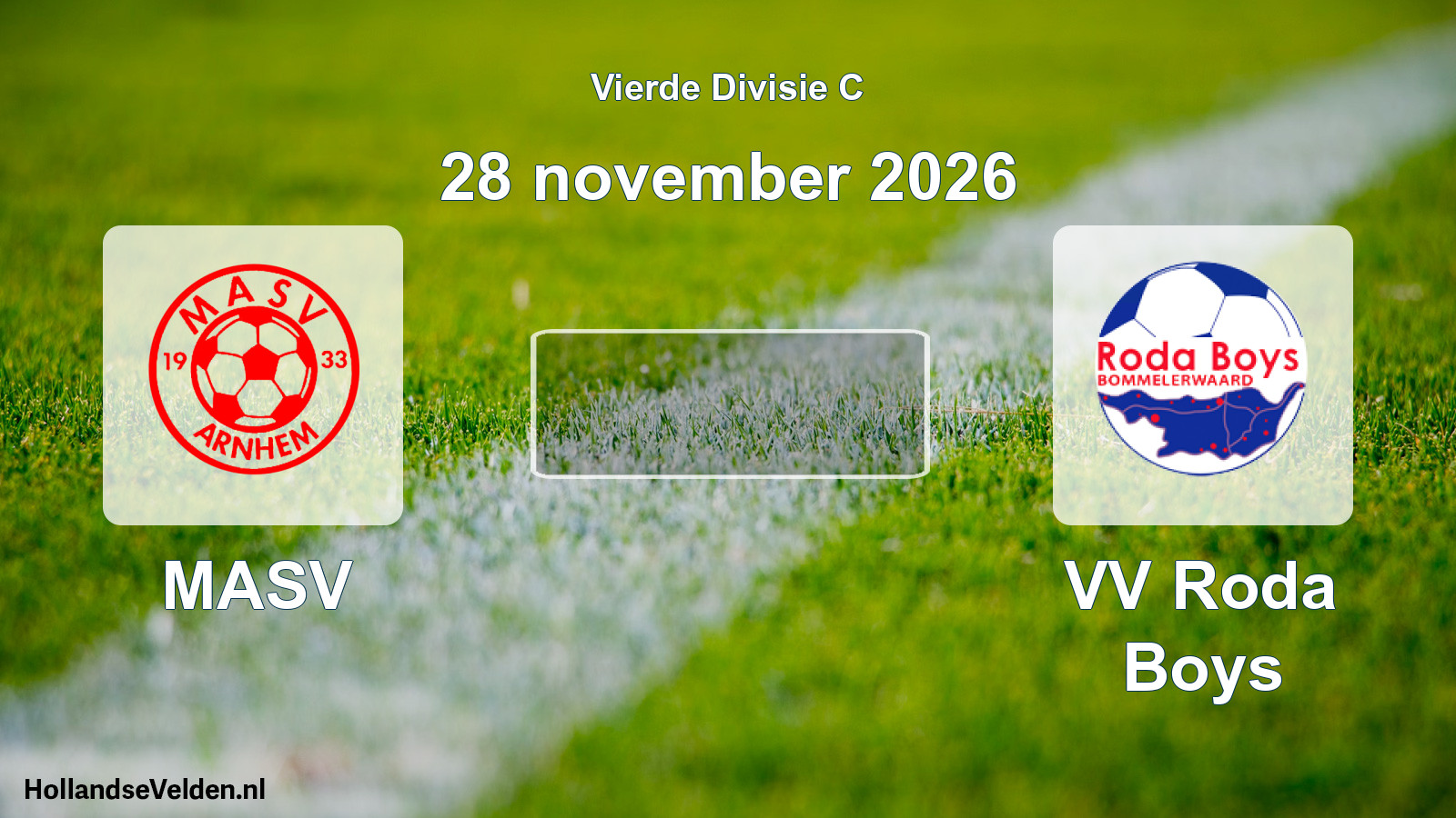 Geplande wedstrijd: MASV - VV Roda Boys (28 november 2026)