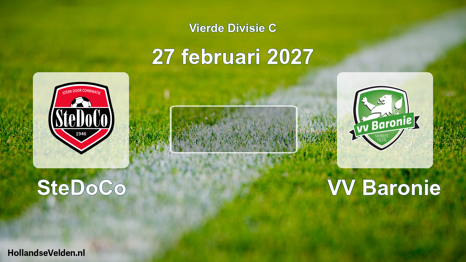 Geplande wedstrijd: SteDoCo - VV Baronie (27 februari 2027)