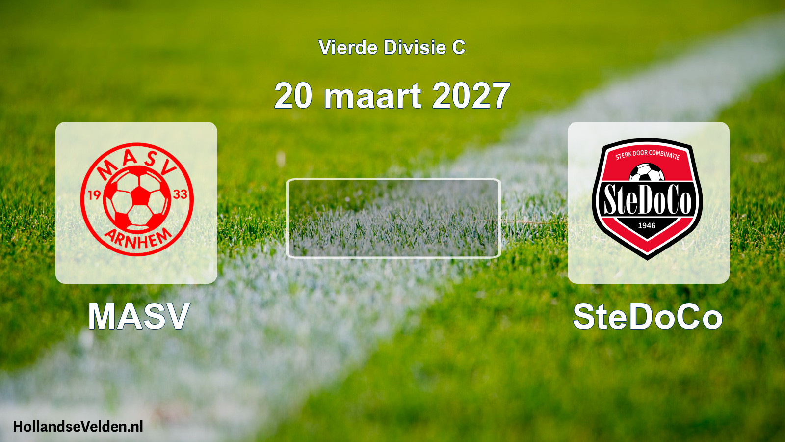 Geplande wedstrijd: MASV - SteDoCo (20 maart 2027)