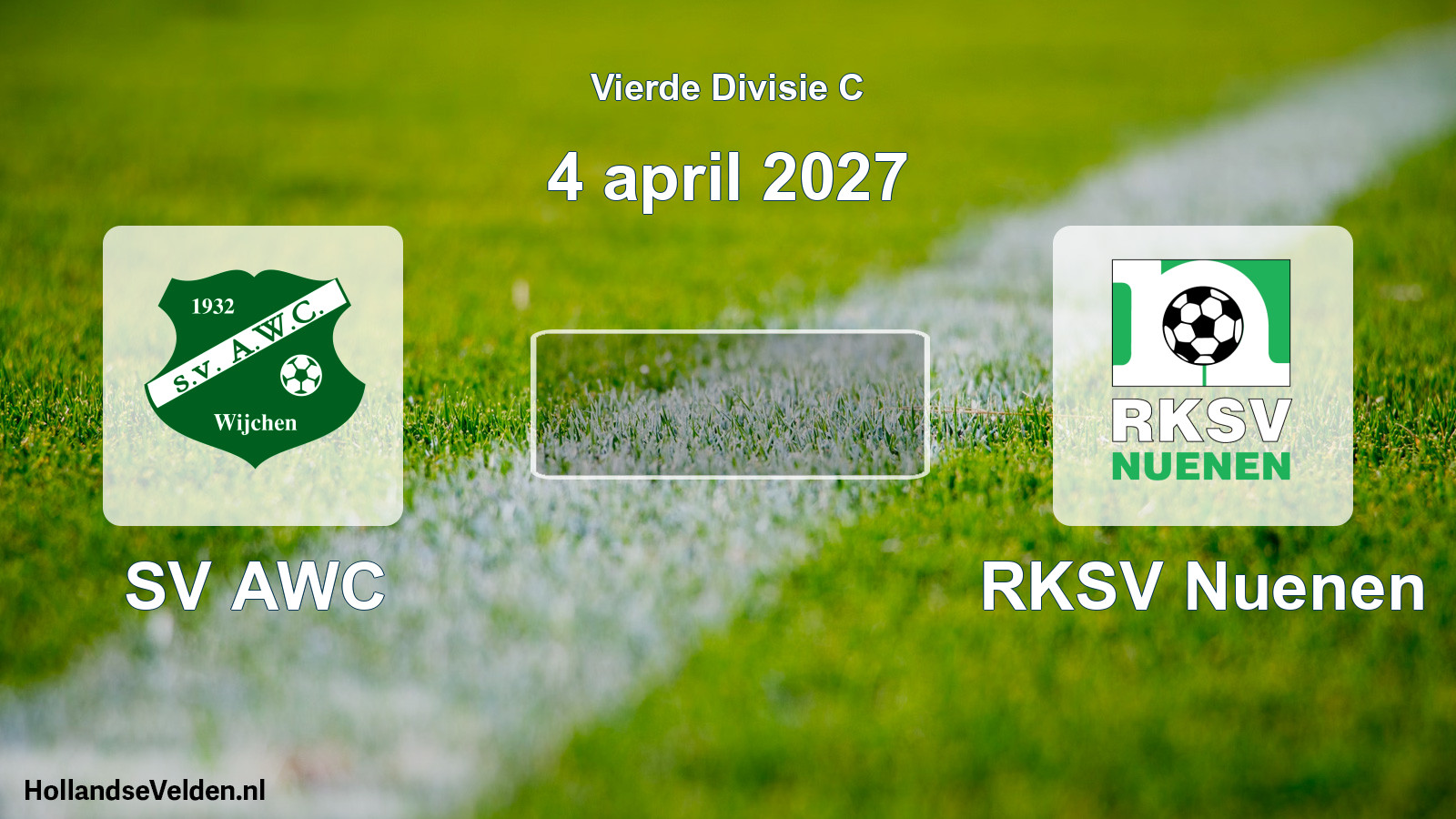 Scheduled Match: SV AWC - RKSV Nuenen (4 April 2027)