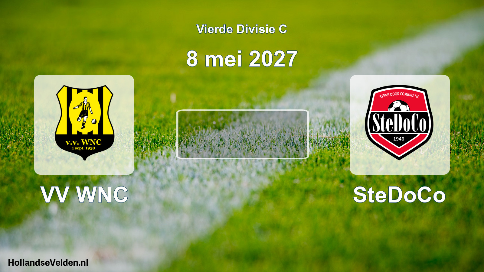 Geplande wedstrijd: VV WNC - SteDoCo (8 mei 2027)