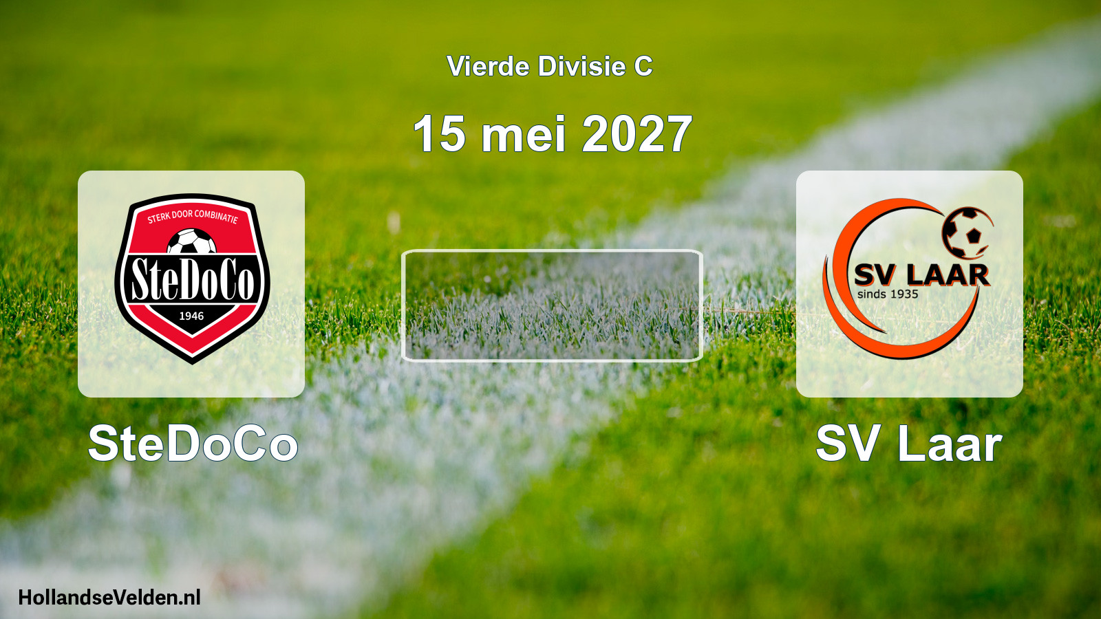 Geplande wedstrijd: SteDoCo - SV Laar (15 mei 2027)