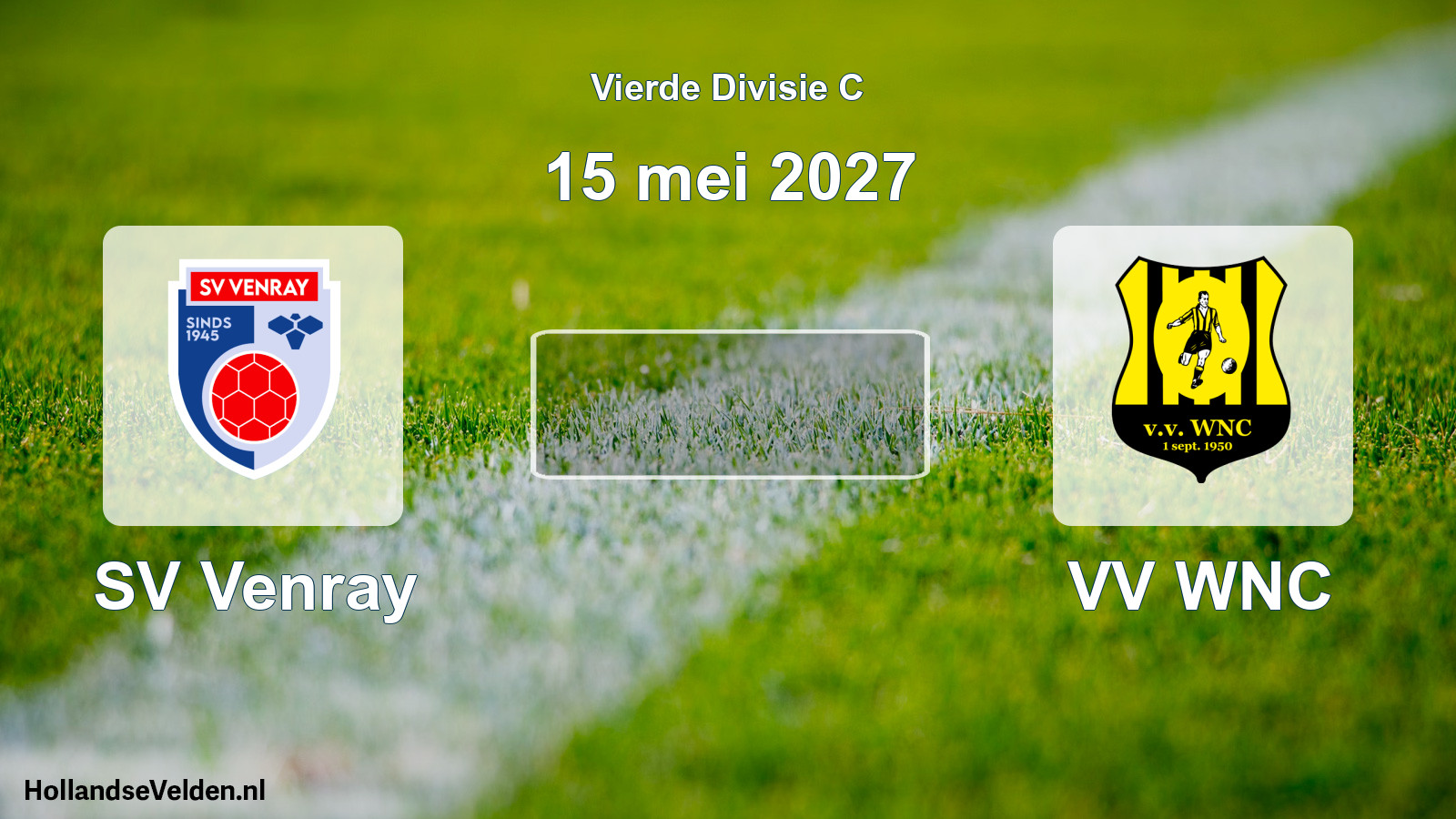Geplande wedstrijd: SV Venray - VV WNC (15 mei 2027)