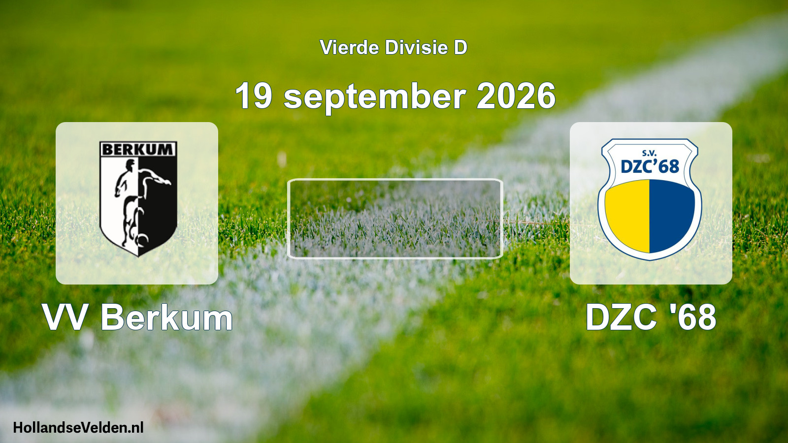 Geplande wedstrijd: VV Berkum - DZC '68 (19 september 2026)