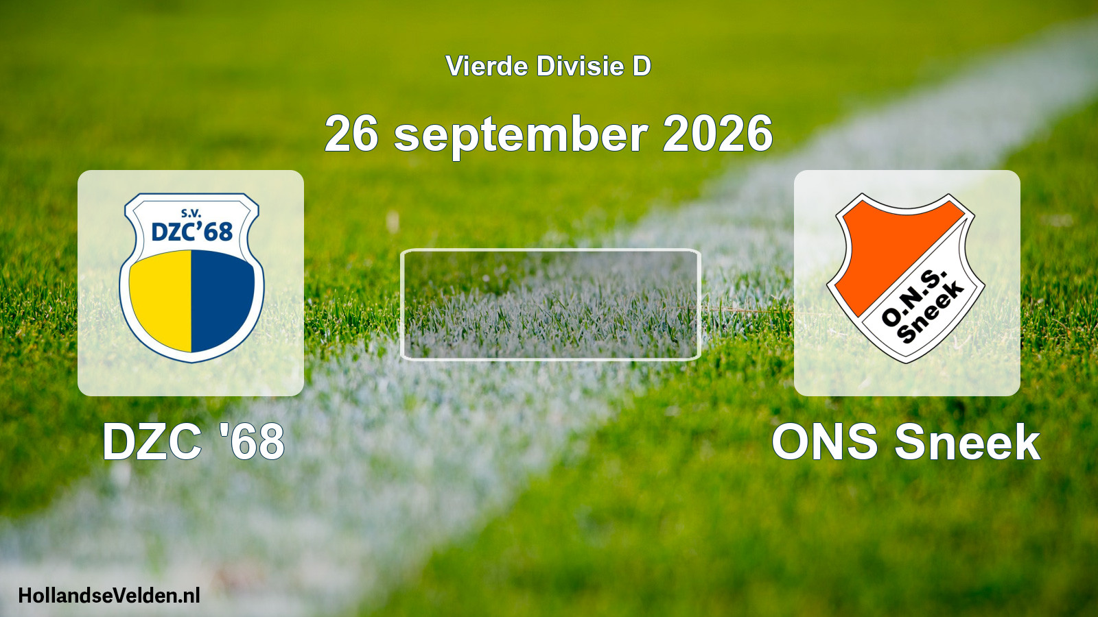 Geplande wedstrijd: DZC '68 - ONS Sneek (26 september 2026)