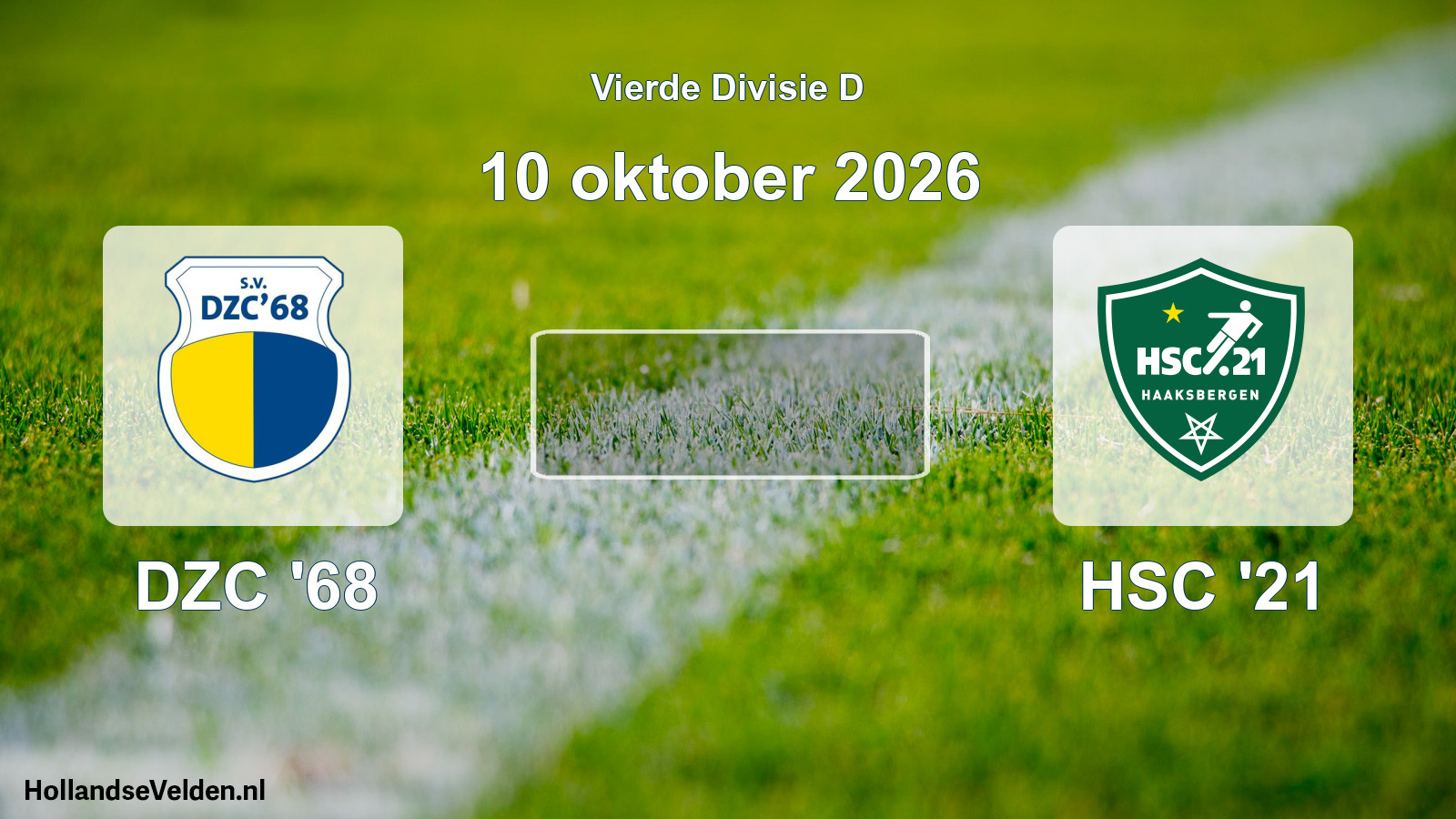 Geplande wedstrijd: DZC '68 - HSC '21 (10 oktober 2026)