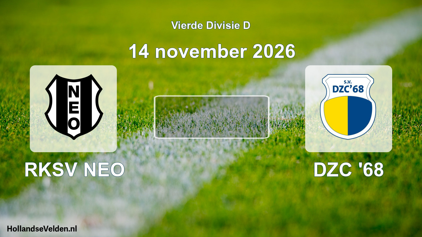 Geplande wedstrijd: RKSV NEO - DZC '68 (14 november 2026)