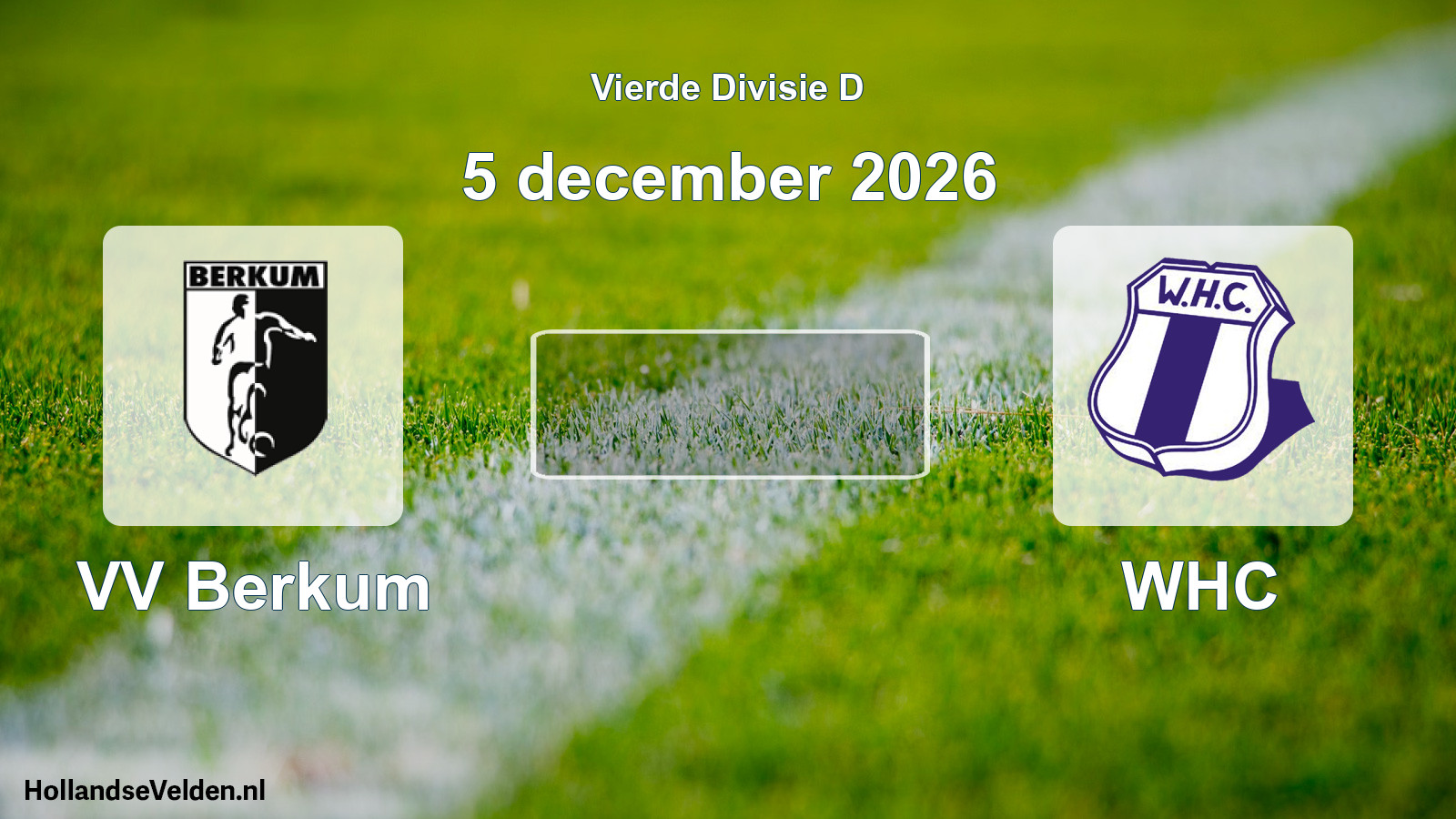 Geplande wedstrijd: VV Berkum - WHC (5 december 2026)
