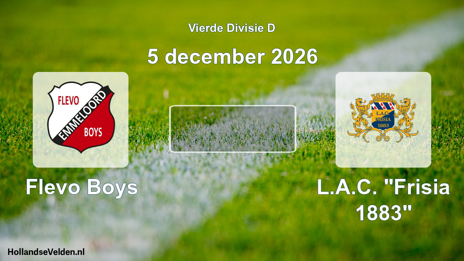 Geplande wedstrijd: Flevo Boys - L.A.C. 