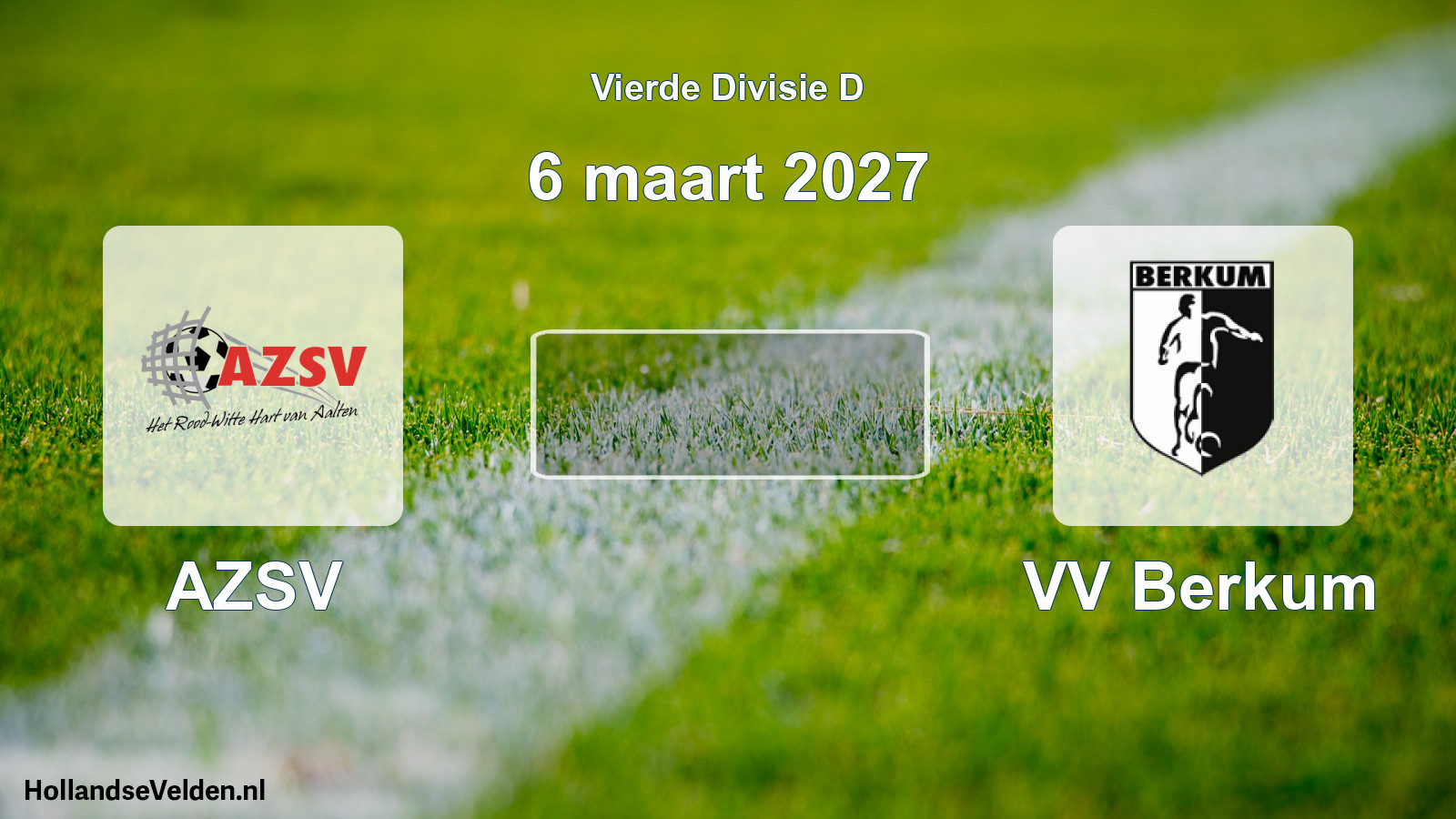 Geplande wedstrijd: AZSV - VV Berkum (6 maart 2027)