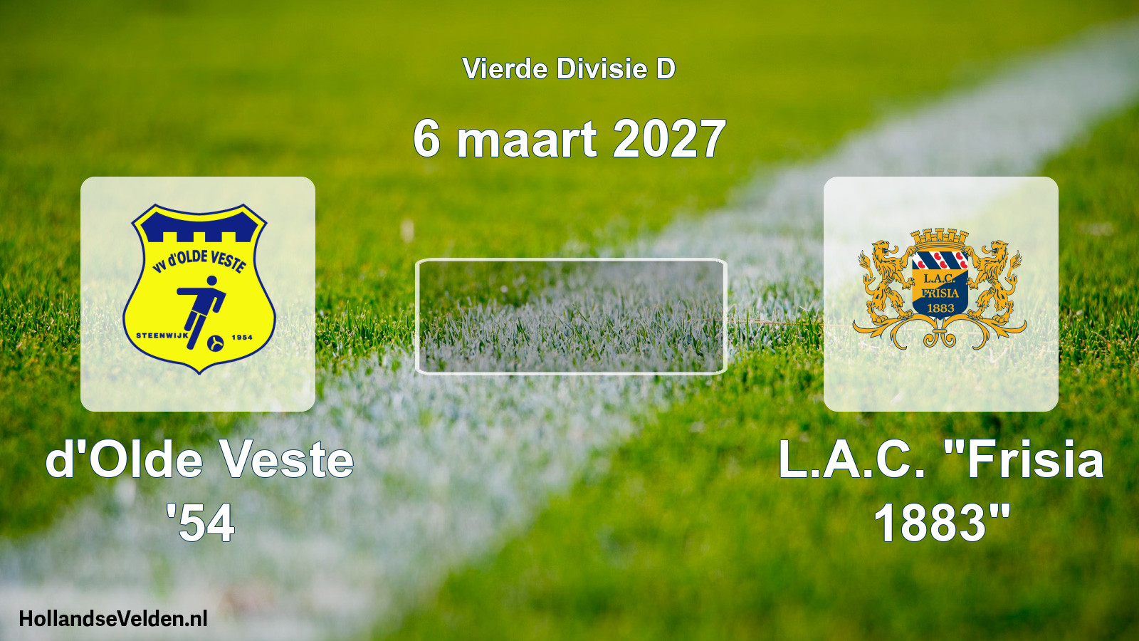 Geplande wedstrijd: d'Olde Veste '54 - L.A.C. 