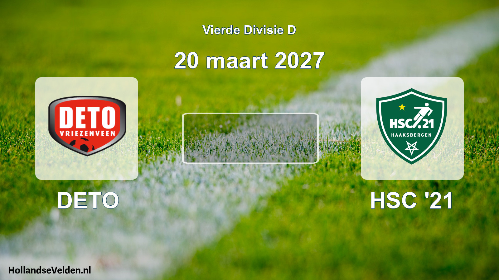 Geplande wedstrijd: DETO - HSC '21 (20 maart 2027)
