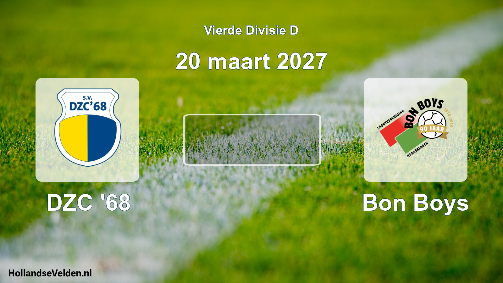 Geplande wedstrijd: DZC '68 - Bon Boys (20 maart 2027)