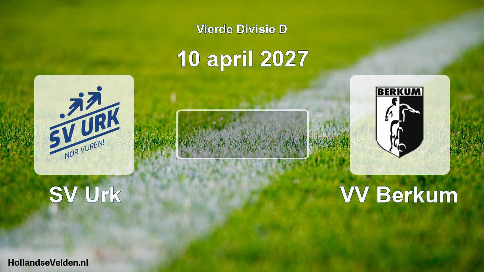 Geplande wedstrijd: SV Urk - VV Berkum (10 april 2027)