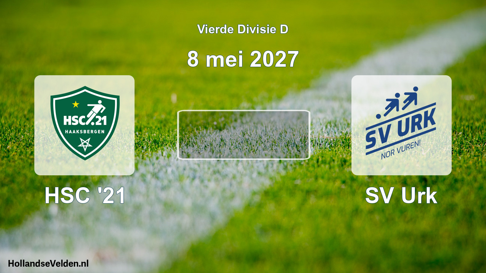 Geplande wedstrijd: HSC '21 - SV Urk (8 mei 2027)