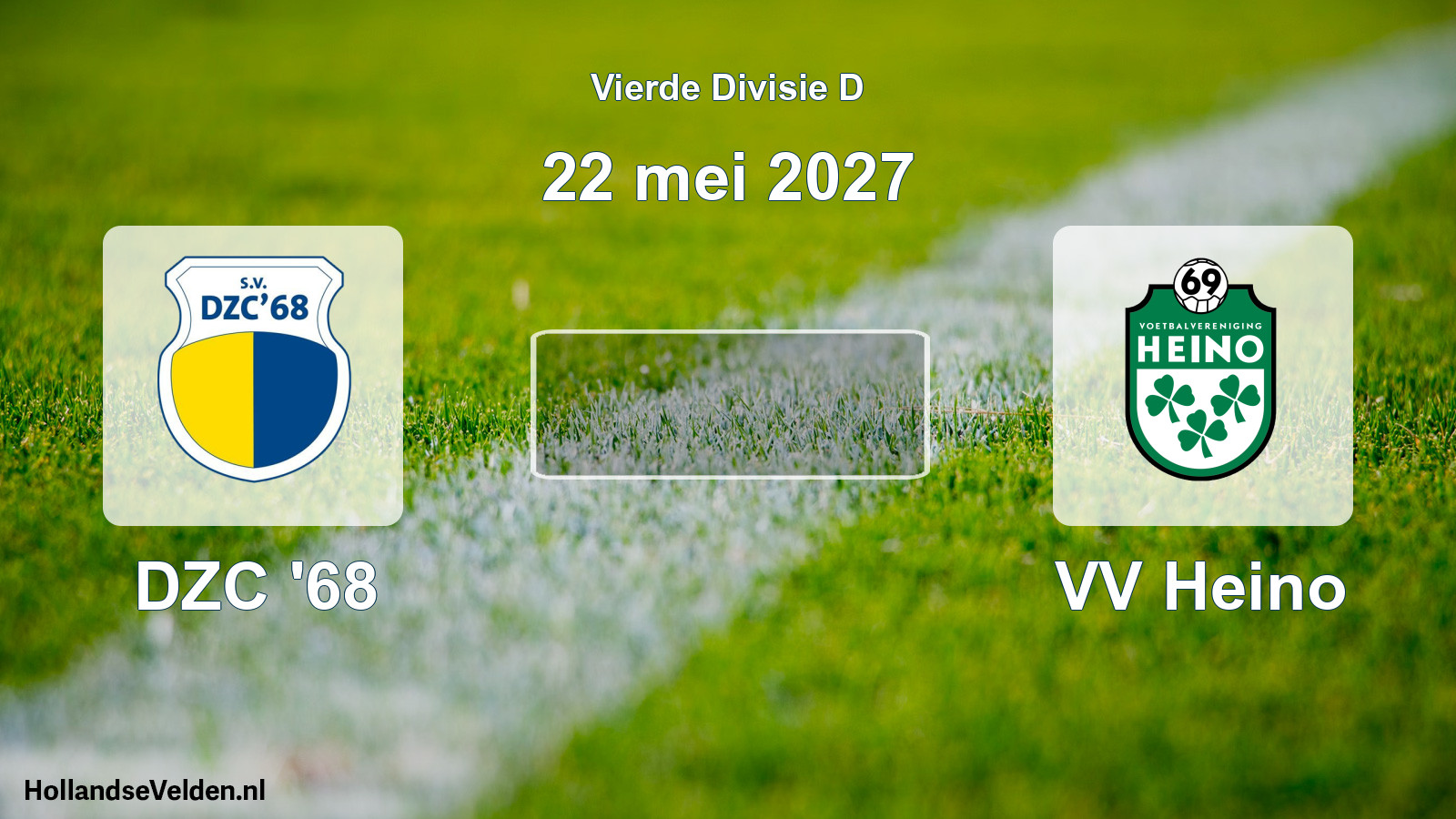 Geplande wedstrijd: DZC '68 - VV Heino (22 mei 2027)