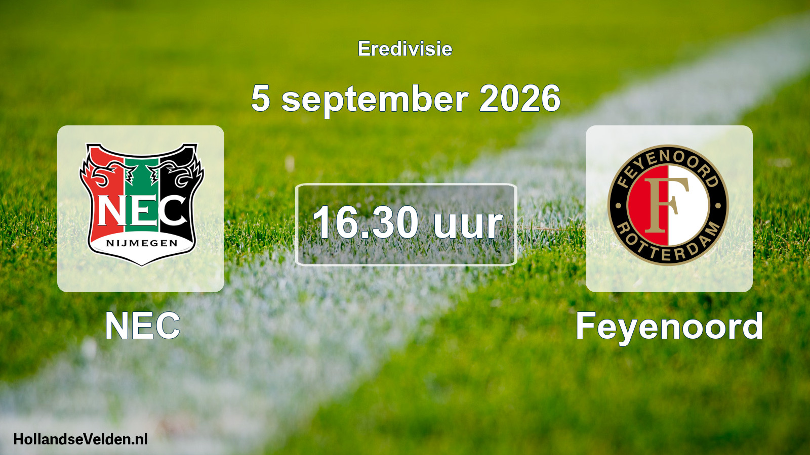 Geplande wedstrijd: NEC - Feyenoord (5 september 2026)