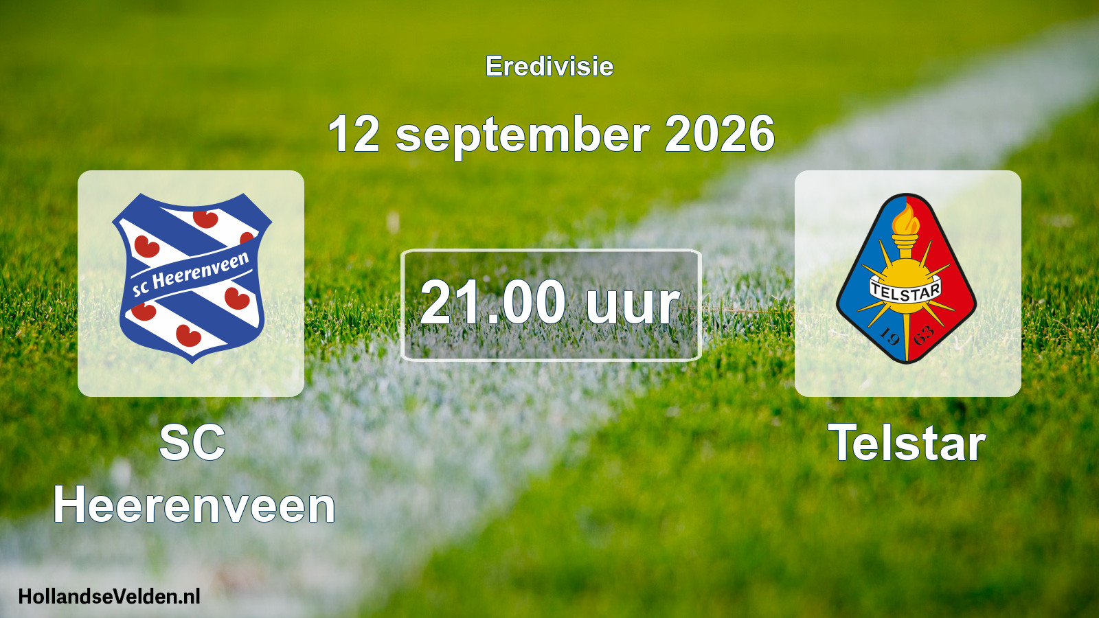 Geplande wedstrijd: SC Heerenveen - Telstar (12 september 2026)