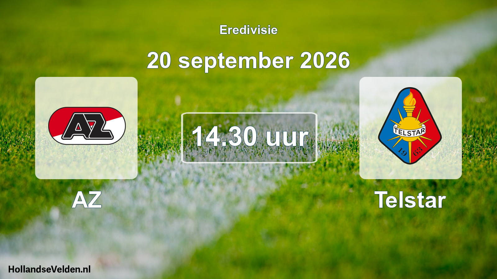 Geplande wedstrijd: AZ - Telstar (20 september 2026)