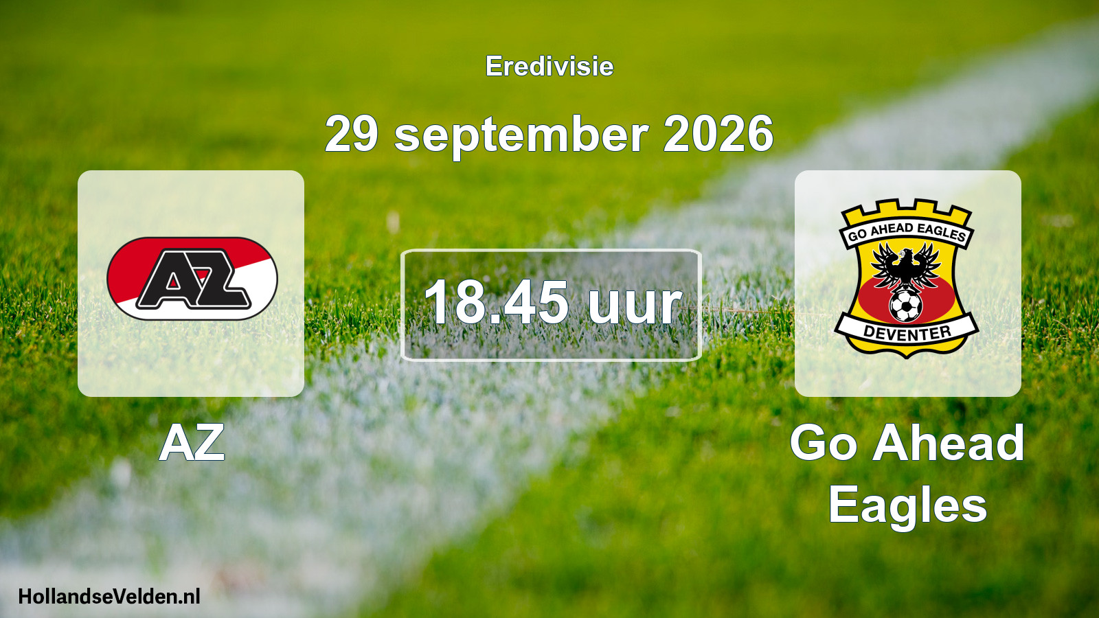 Geplande wedstrijd: AZ - Go Ahead Eagles (29 september 2026)