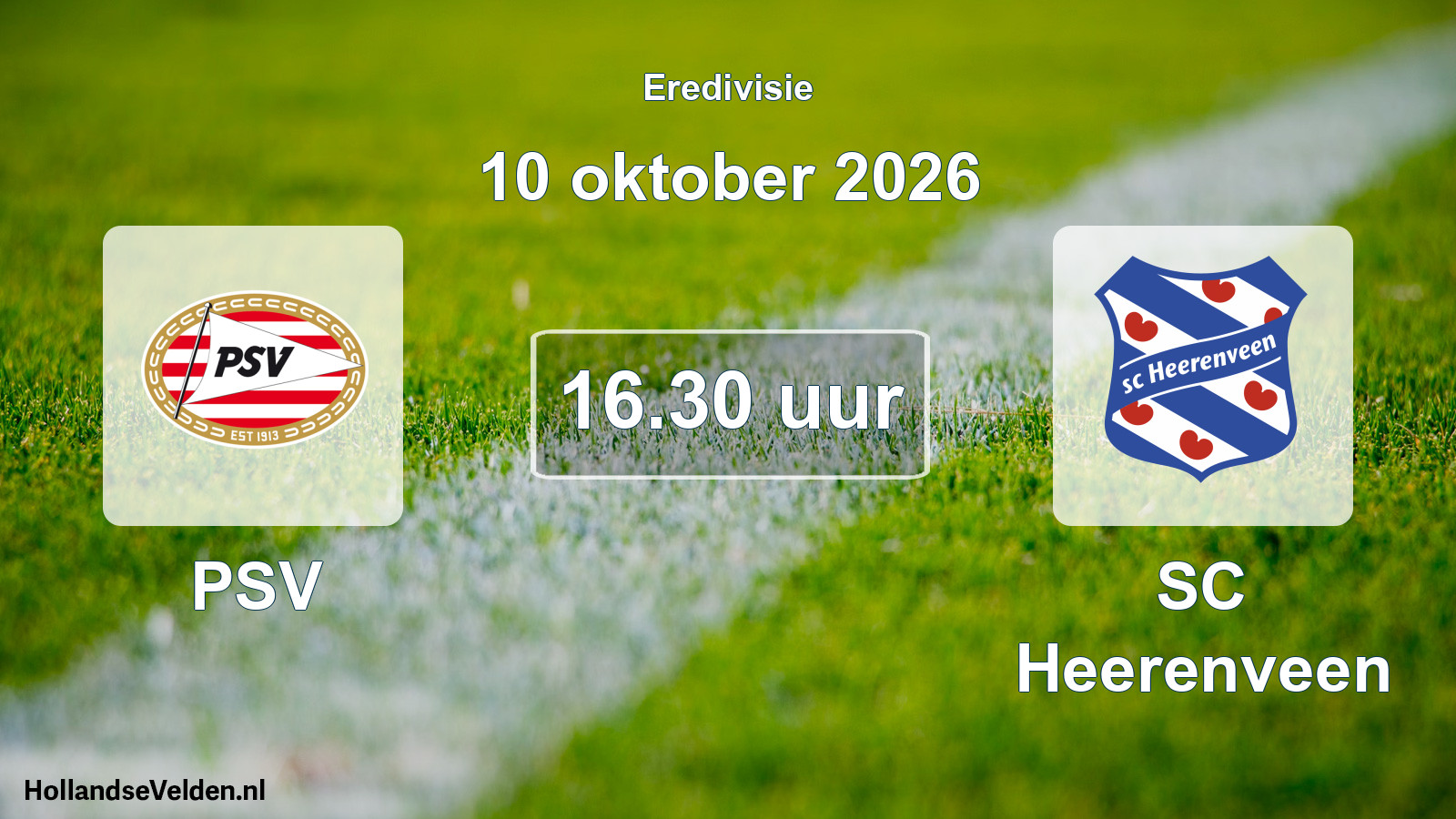 Geplande wedstrijd: PSV - SC Heerenveen (10 oktober 2026)