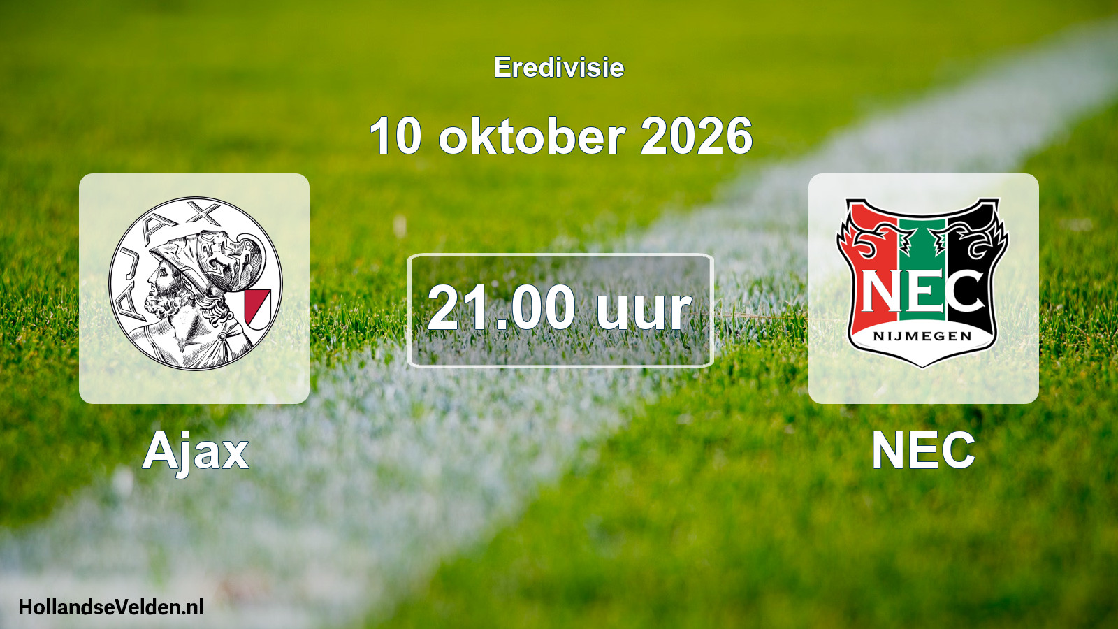 Geplande wedstrijd: Ajax - NEC (10 oktober 2026)