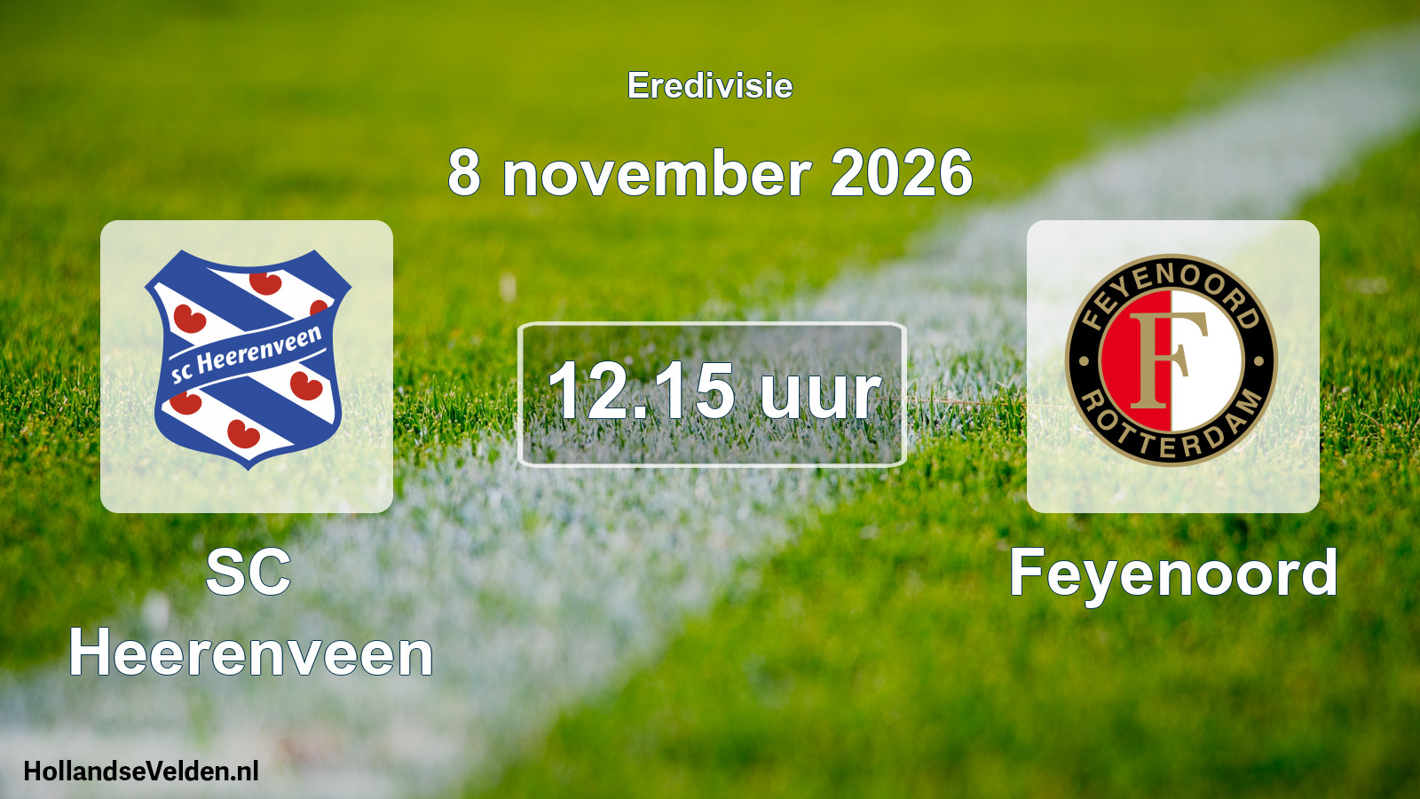 Geplande wedstrijd: SC Heerenveen - Feyenoord (8 november 2026)