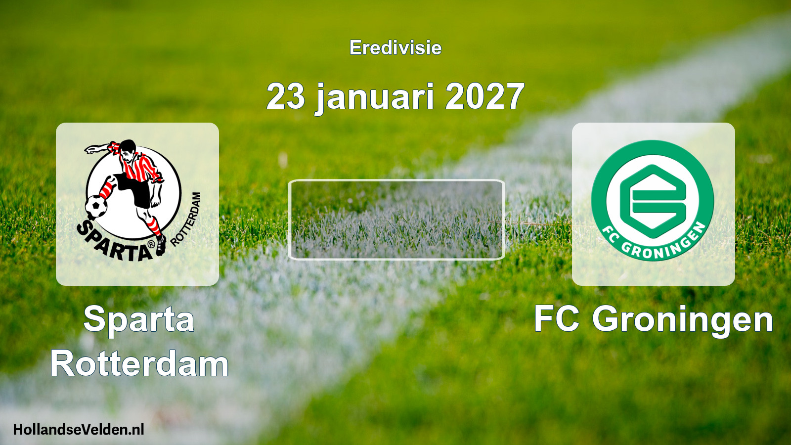 Geplande wedstrijd: Sparta Rotterdam - FC Groningen (23 januari 2027)