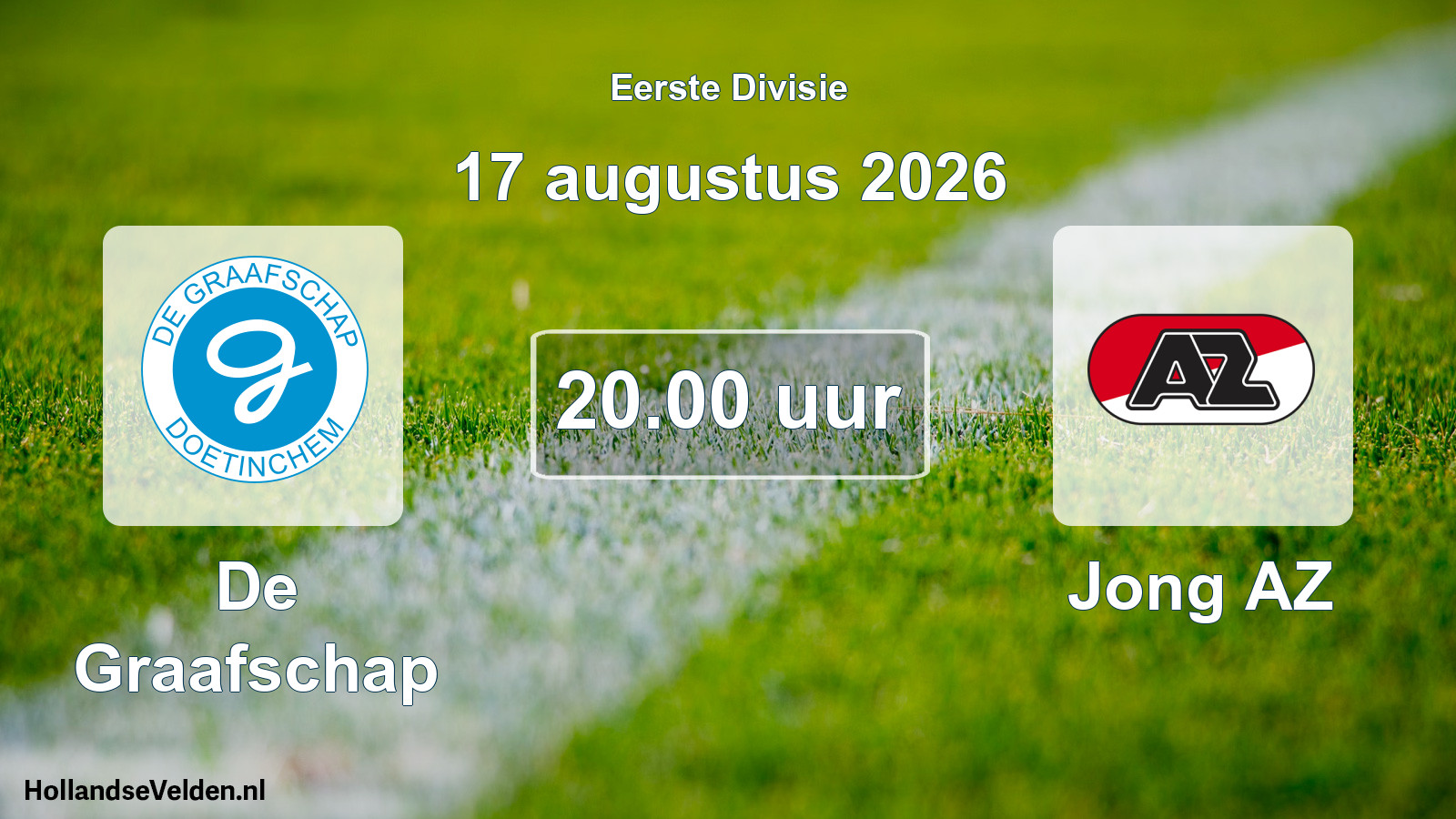 Geplande wedstrijd: De Graafschap - Jong AZ (17 augustus 2026)