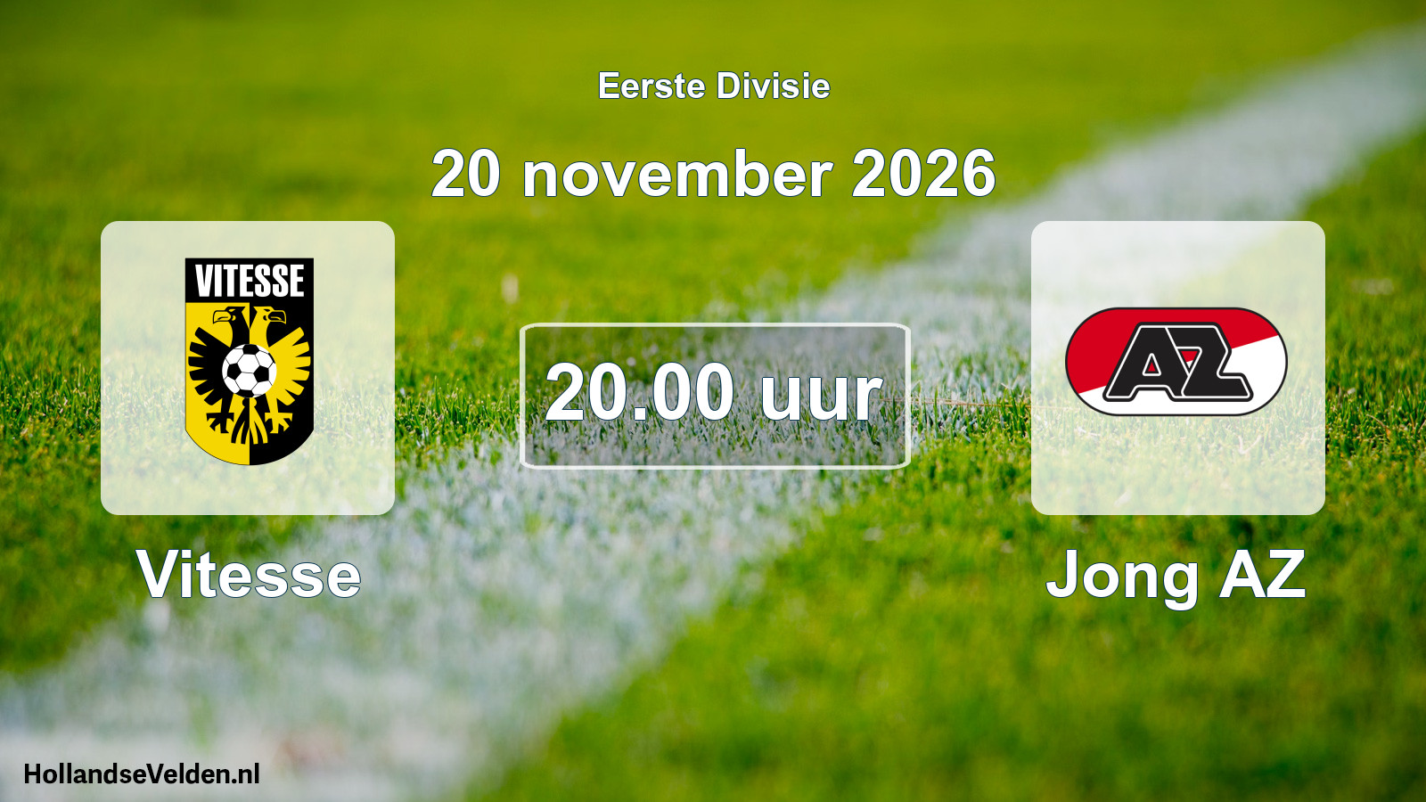 Geplande wedstrijd: Vitesse - Jong AZ (20 november 2026)